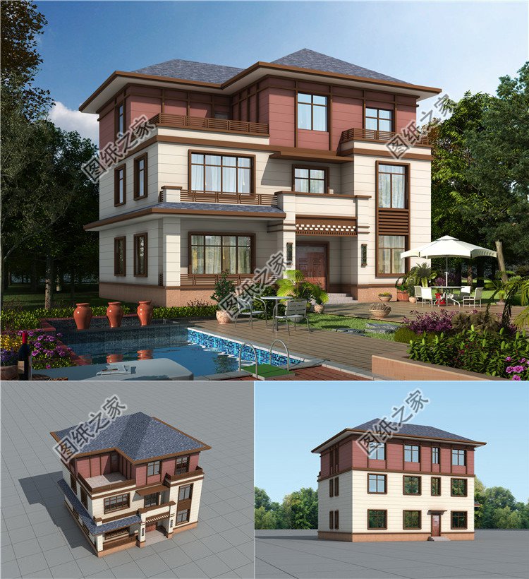 三層新中式別墅