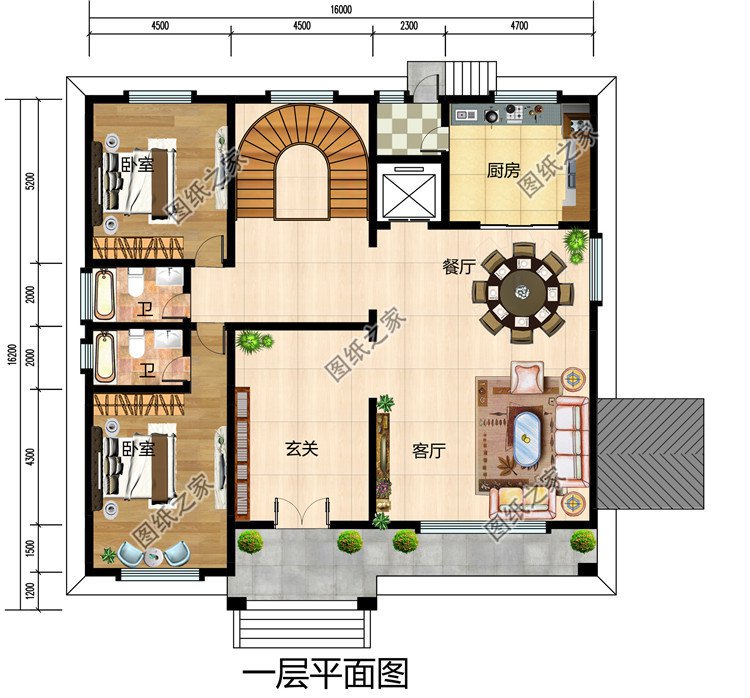 新中式三層樓房設計圖紙,帶地下室,地下車庫,帶電梯