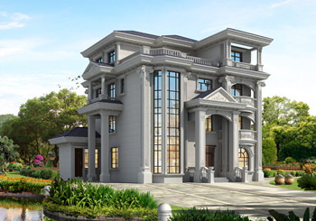 最新高端四層別墅外觀效果圖及全套設計圖，真土豪就這樣建
