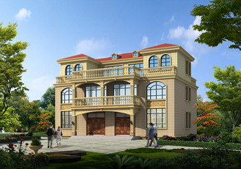 堂屋共用的三層兄弟別墅設(shè)計(jì)圖，倆兄弟合建這樣設(shè)計(jì)