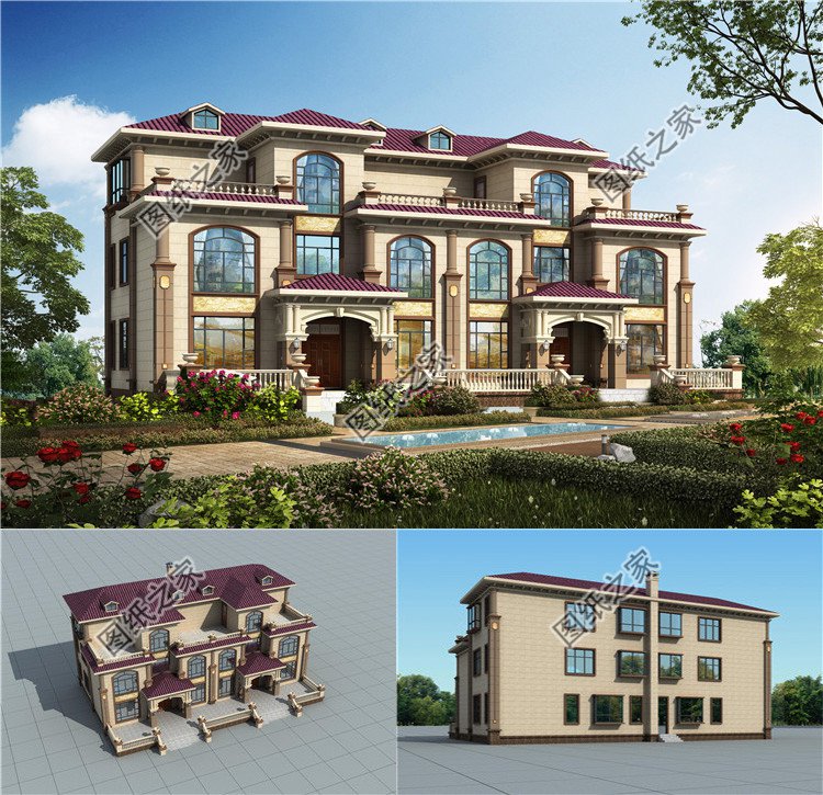 三層歐式別墅設(shè)計(jì)圖