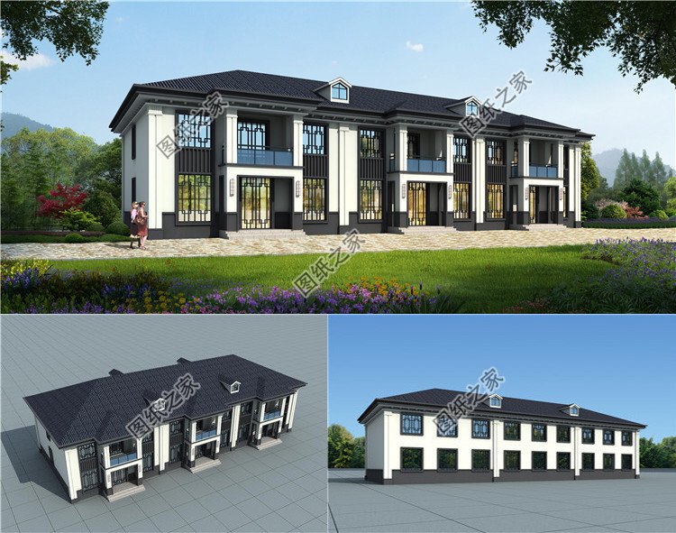 雙拼三聯排別墅設計圖