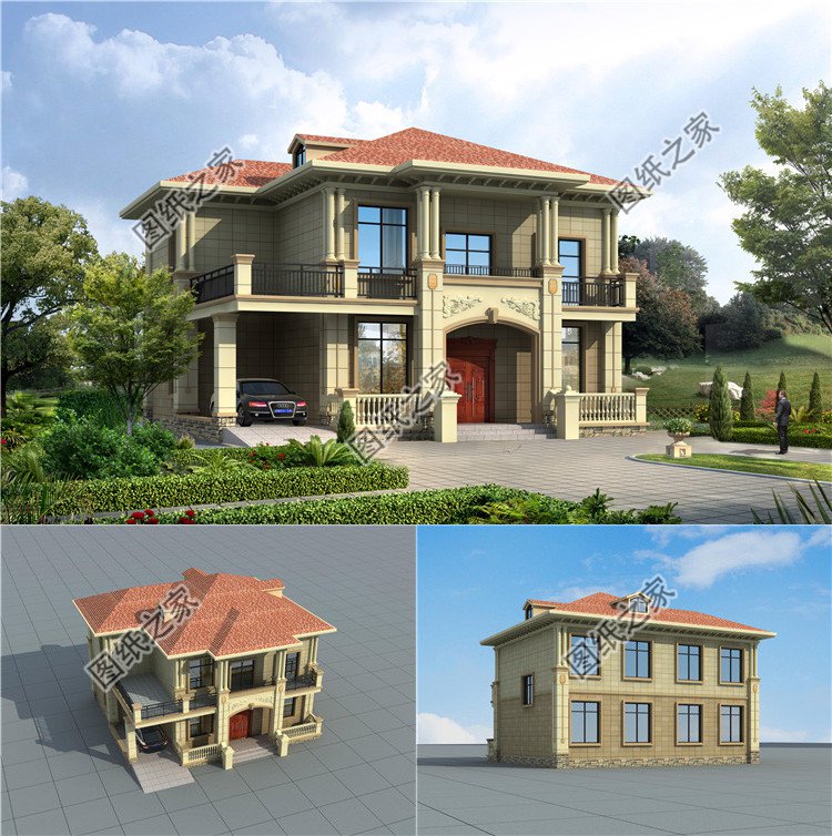 溫馨兩層小別墅設計圖