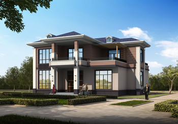 簡約而不簡單的二層新中式鄉(xiāng)墅設計圖，占地150平左右