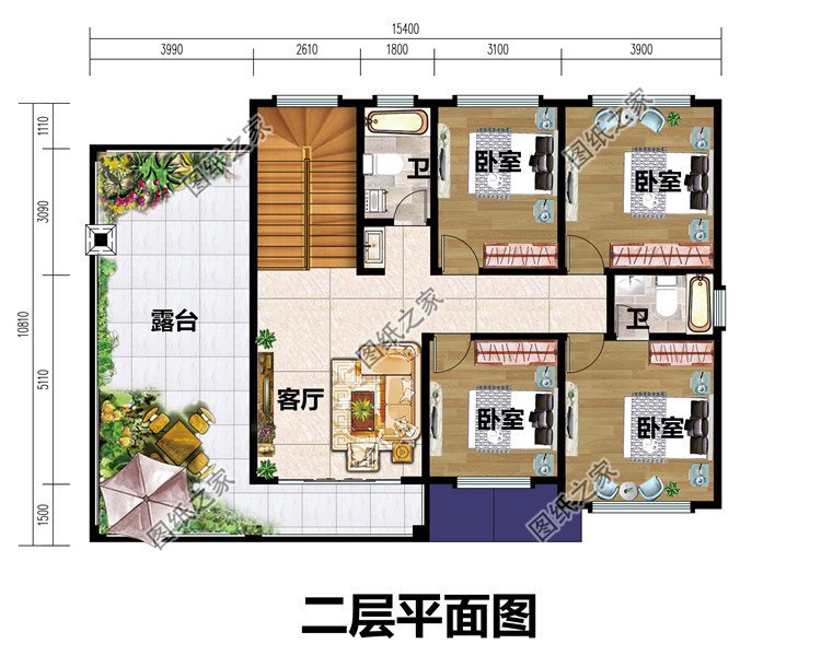27萬二層自建別墅設計圖