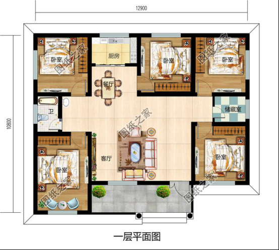 2款一層四間現(xiàn)代農(nóng)村小別墅，不到20萬，借錢都要蓋！