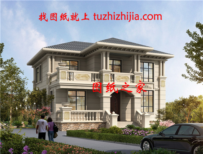 3款歐式二層小洋樓設計圖，經濟實用又好看，造價最低15萬