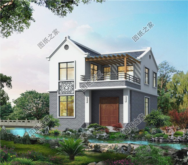 3款農(nóng)村二層小樓設(shè)計(jì)圖，誰(shuí)看誰(shuí)說(shuō)好，造價(jià)13萬(wàn)元左右