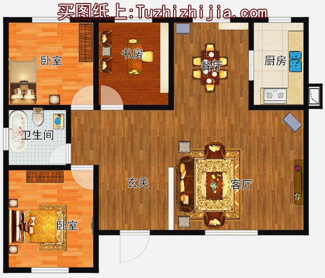 4款120平米左右農村小平房圖，造價10萬左右，鄰居紛紛效仿