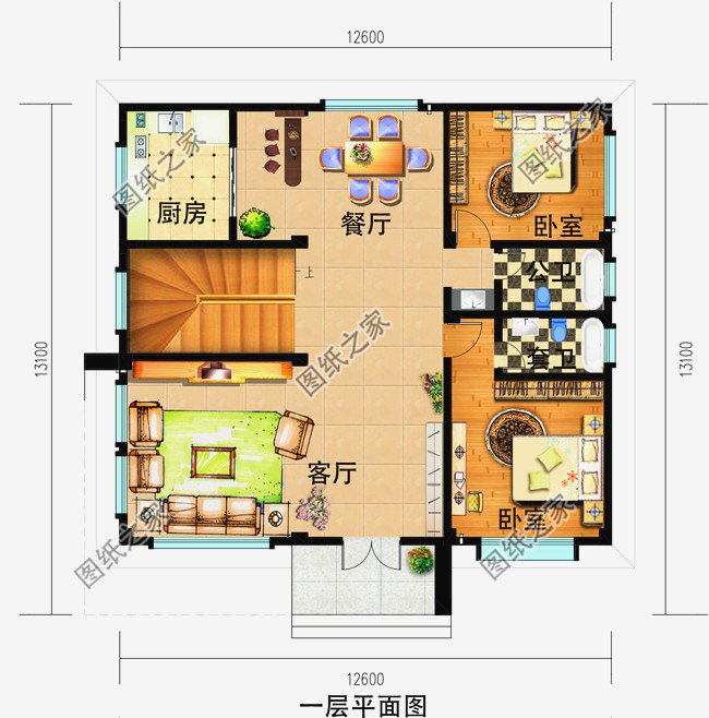 4款農村二層樓設計圖，簡單大氣，造價25萬左右