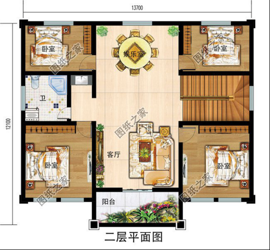 新中式農(nóng)村自建二層別墅設(shè)計(jì)圖紙，這樣建的房子老人孩子都喜歡