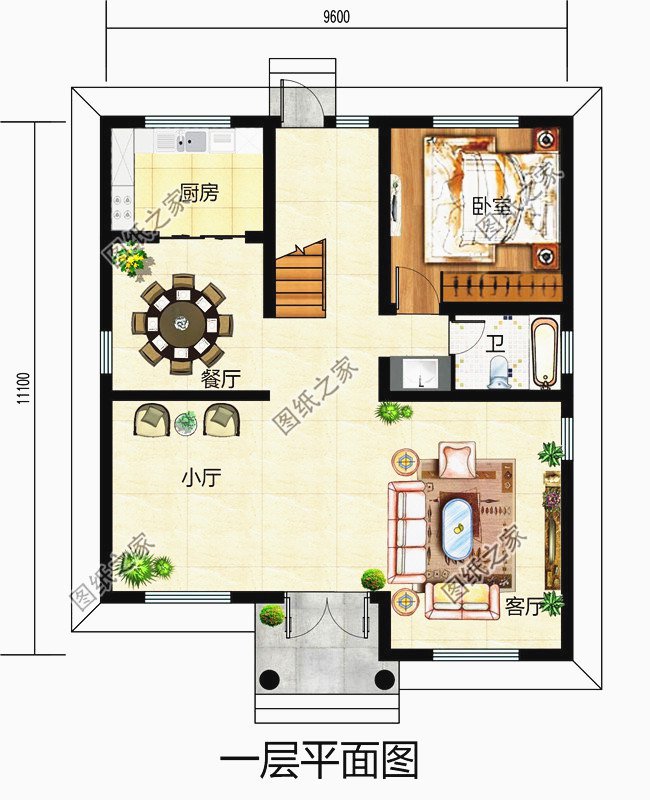 農村二層樓簡單大氣圖紙，讓城里人羨慕吧