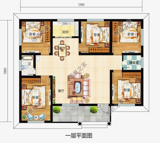 快來看看這10款造價農(nóng)村一層小別墅設計圖，有沒有你的“菜”？