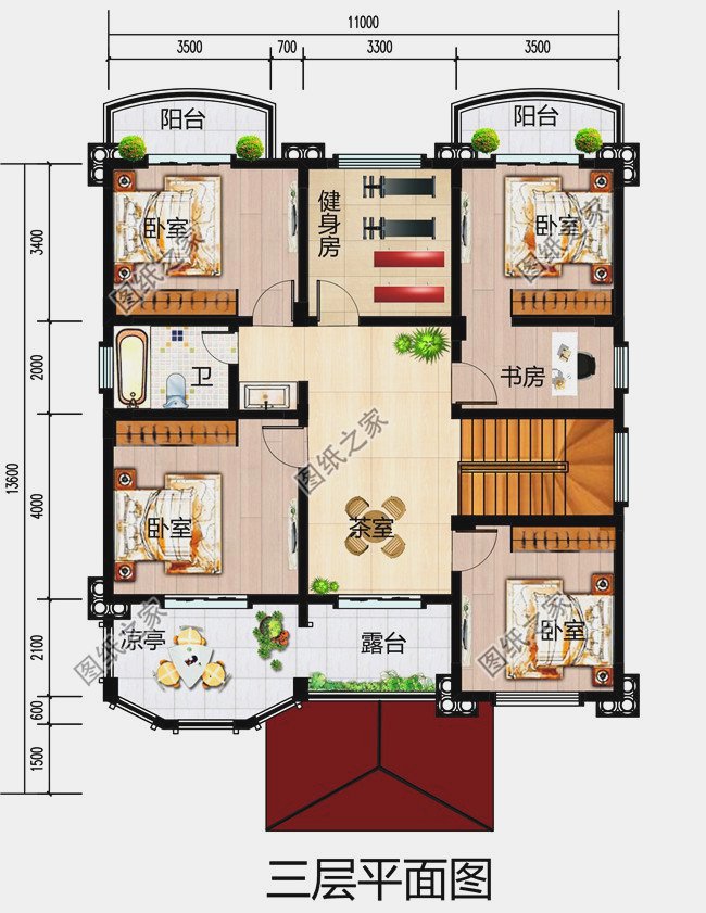 最好看的農(nóng)村5款三層樓房設(shè)計(jì)圖，蓋好驚艷全村