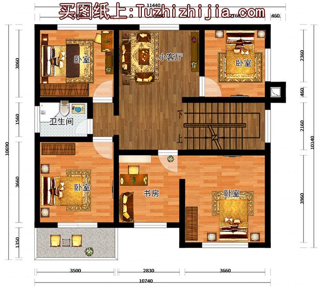6套農村新款二層小別墅圖，造價15萬，心動不如行動！