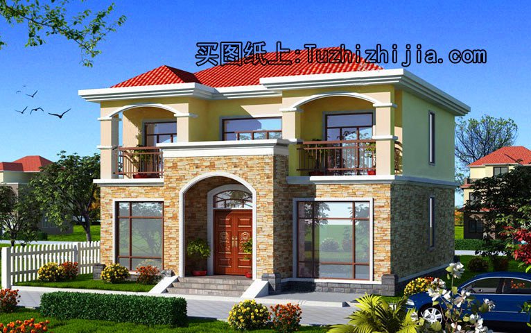 農村12米×10米二層自建房設計圖，擁有一棟你真牛