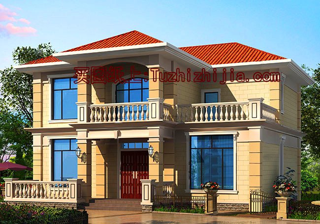 農村12米×10米二層自建房設計圖，擁有一棟你真牛