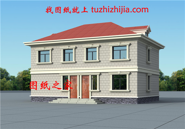 適合兄弟二人合建的雙拼別墅設計圖，經濟實用，蓋好后驚艷全村