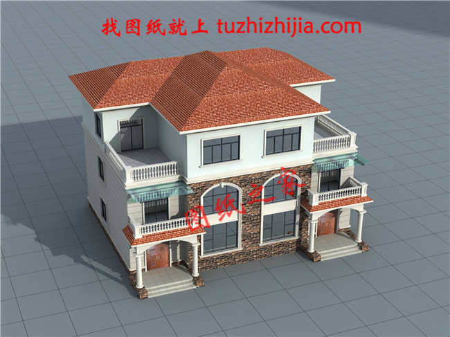 適合兄弟二人合建的雙拼別墅設計圖，經濟實用，蓋好后驚艷全村