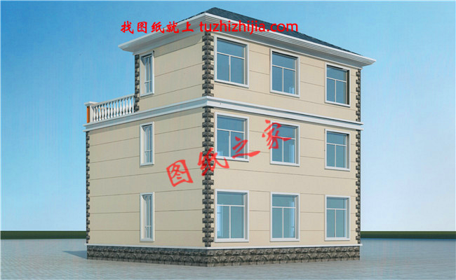 簡單大氣三層別墅設計圖，看完我也想回家建房