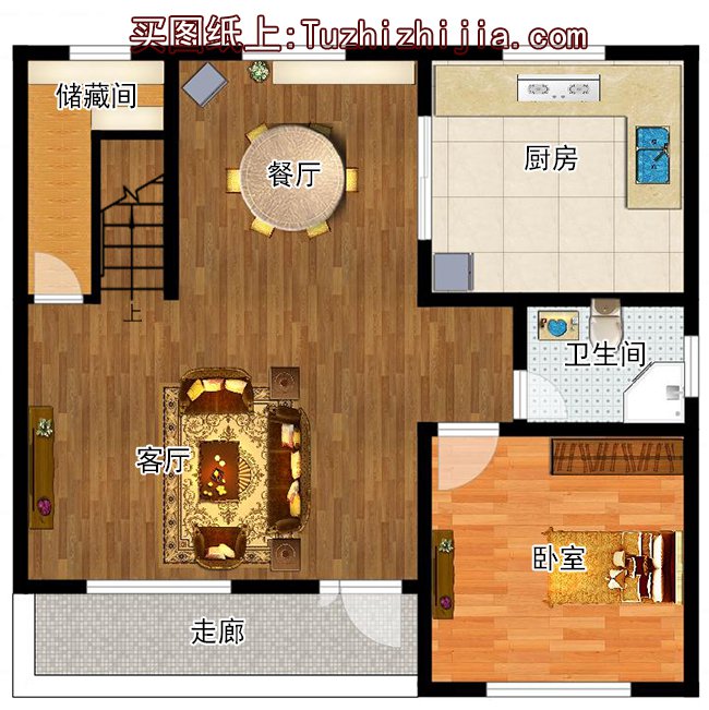 農村9米*9米建房圖，5套小戶型別墅超好看！