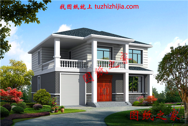 農村120平方二層小樓圖，不用借錢就能建，忍不住推薦