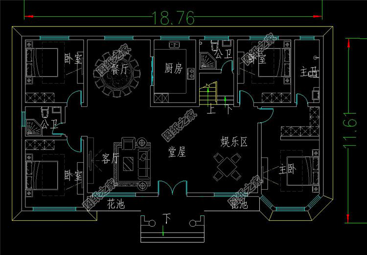 農村四室一廳的平房圖，8萬就能建起，讓你在村里脫穎而出