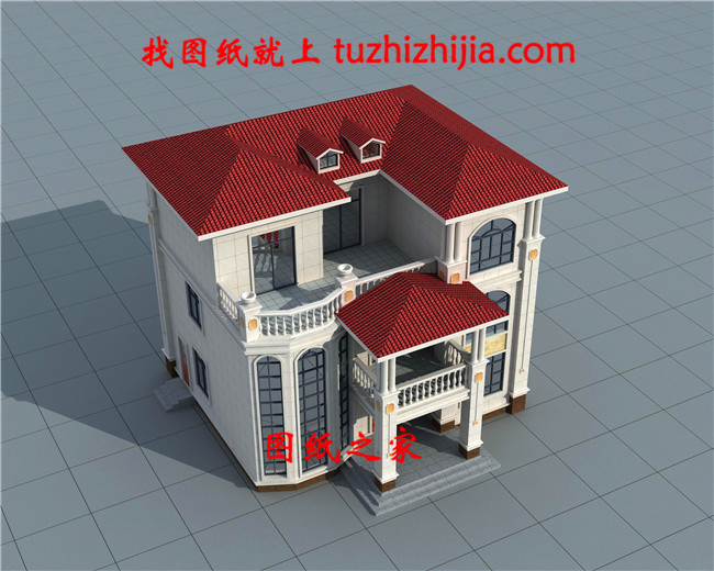 農村新式三層樓圖片，造價最低25萬，做村里最靚的房