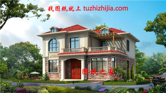 4套農村二層樓房普通設計圖，造價13萬左右，風格齊全，造價低