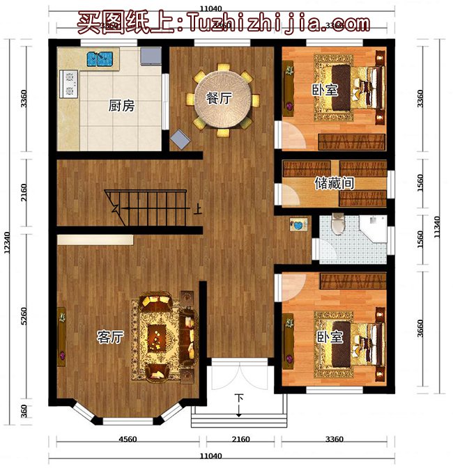 10*12農(nóng)村建房設(shè)計(jì)效果圖，照著建準(zhǔn)沒錯(cuò)，村里人都說好