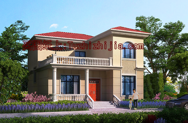 農村20萬二層樓房圖片大陽臺，居住舒適，親戚看了都想建