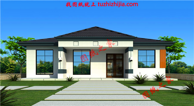 現代農村一層平房圖片，簡單大氣，看一眼你就忍不住想建