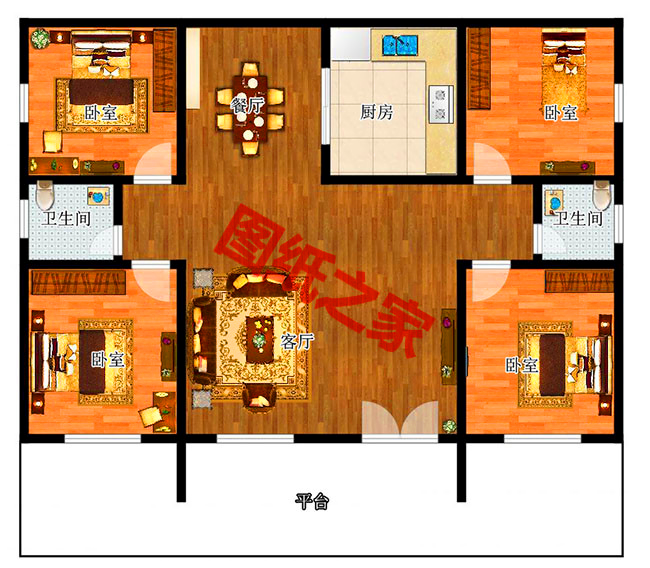 現代農村一層平房圖片，簡單大氣，看一眼你就忍不住想建