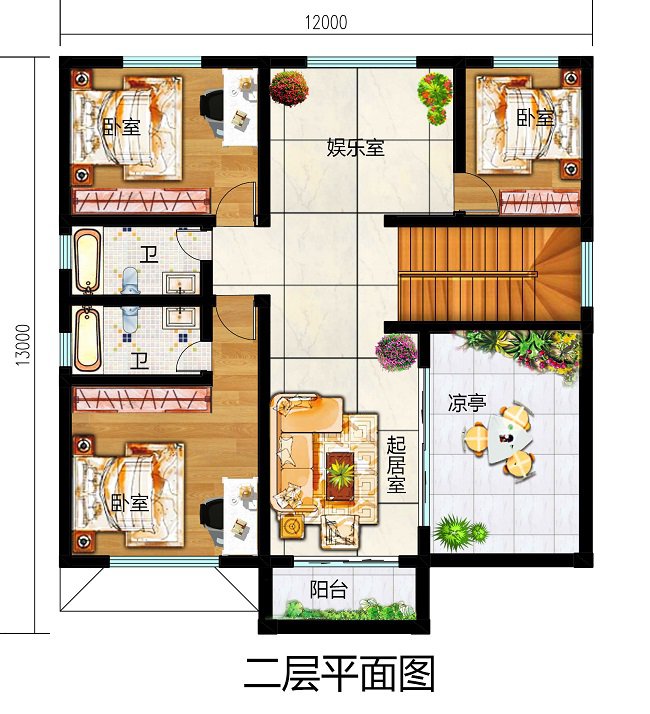 五款140平方米農村建房圖紙，造價30萬以內，這樣的設計誰不喜歡？