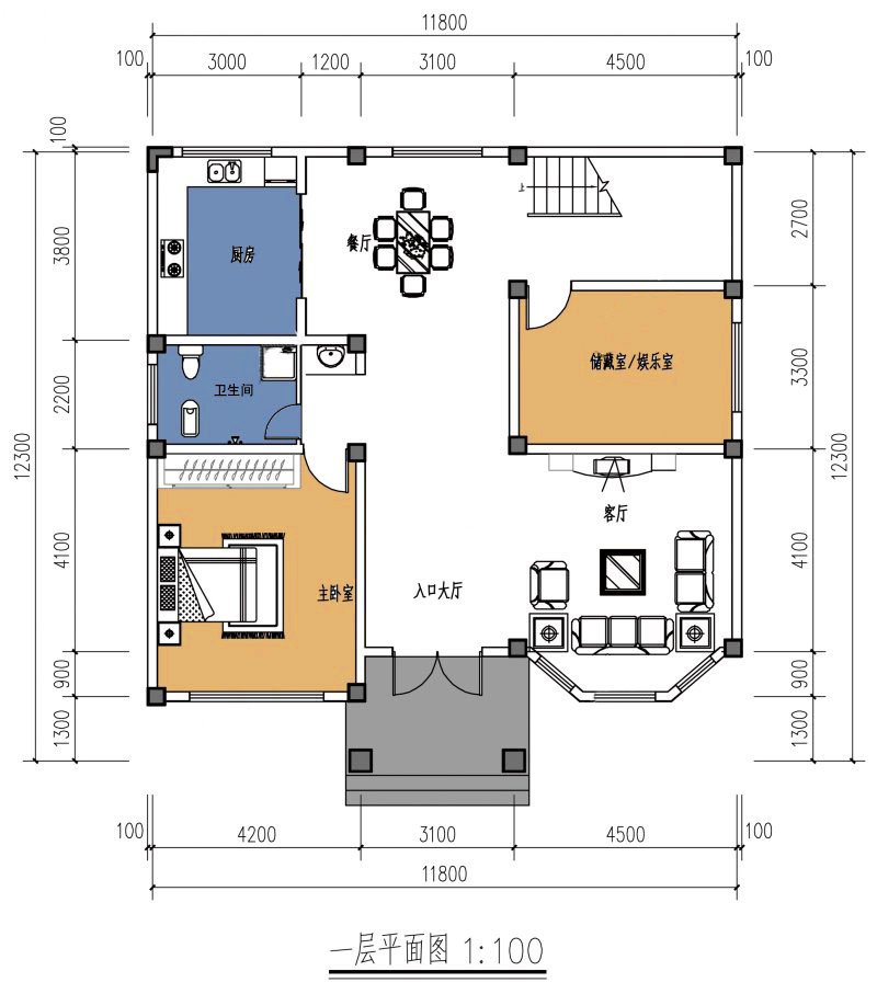 推薦農村自建房12×12米設計圖紙，什么風格都有，圖紙趕緊收藏起來