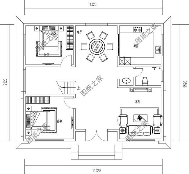 農(nóng)村二層半小戶型別墅設(shè)計圖，建一棟絕對是人生贏家