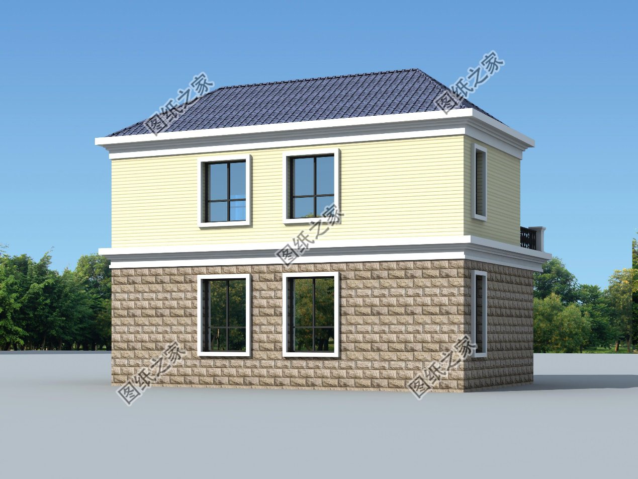 80平米農(nóng)村簡單房子效果圖，小戶型，全部送給你