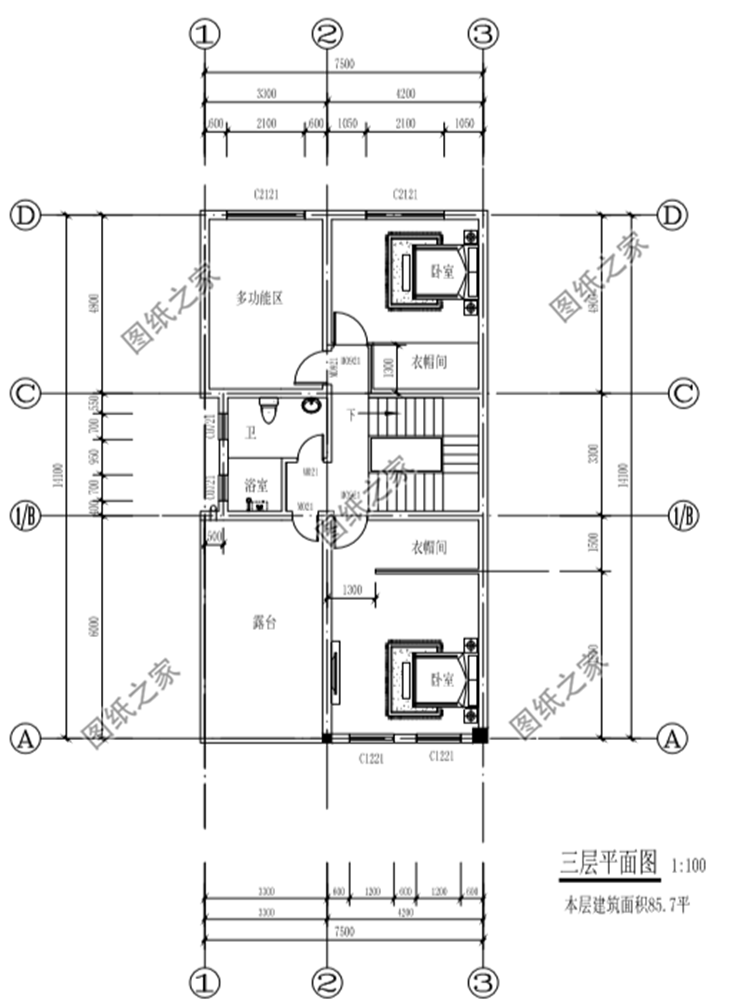 農村20萬元三層小樓效果圖，同學看了都羨慕