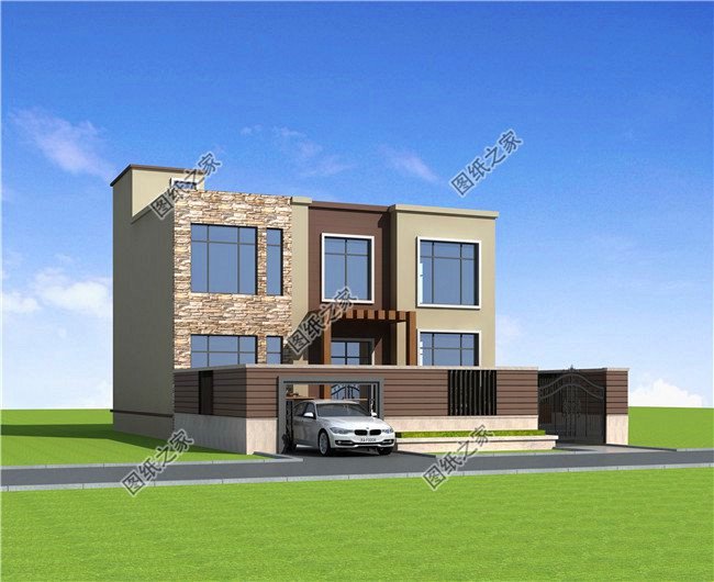 農村30萬二層樓房圖片帶院子，真正適合農村建的房子