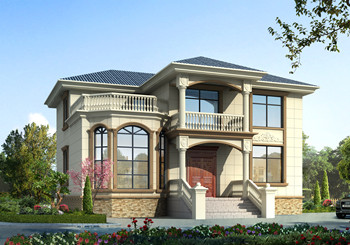 時(shí)尚漂亮的二層小洋樓設(shè)計(jì)圖，設(shè)計(jì)師建房都選這個(gè)方案