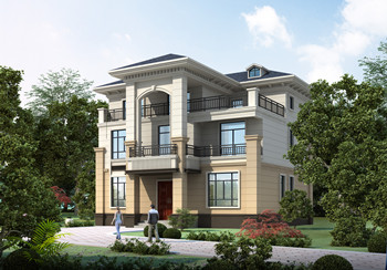 鄉下三層大氣房子設計圖，外觀挺高大上的，主體29萬多