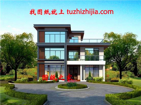 農村三間三層自建房圖，外觀時尚布局講究，經得起時間的考驗