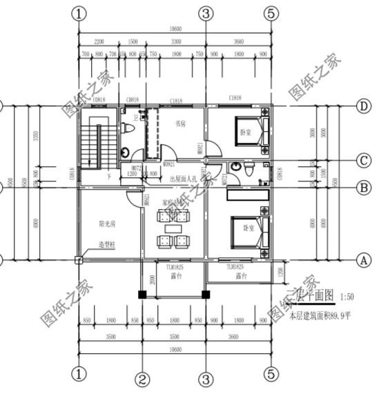 農(nóng)村三層占地90平方米自建房設(shè)計(jì)圖，簡(jiǎn)直就是小宅基地的福音