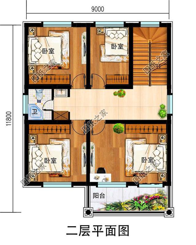 農(nóng)村三層占地90平方米自建房設(shè)計(jì)圖，簡(jiǎn)直就是小宅基地的福音