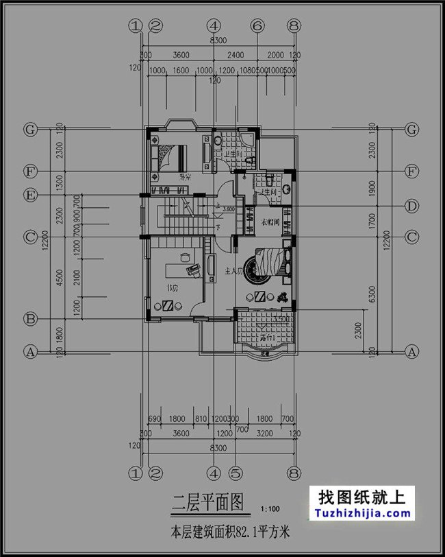 8*12自建房設計圖，外觀洋氣，簡單實用