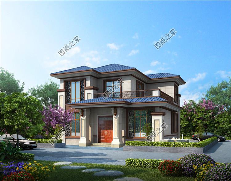 農(nóng)村自建二層樓圖，新穎大氣，你想要的樣子都有