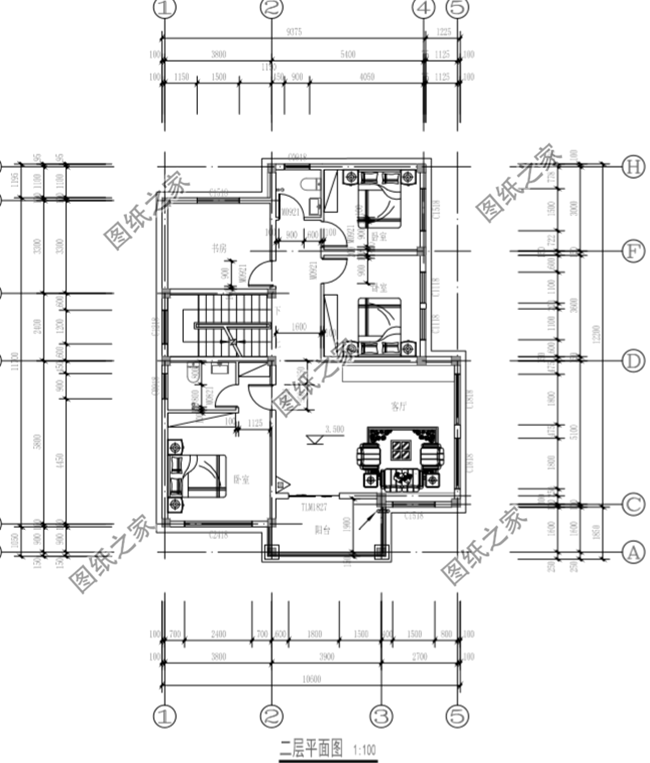 農村10x12米三層自建房設計圖給你備好了，是土豪的點進來