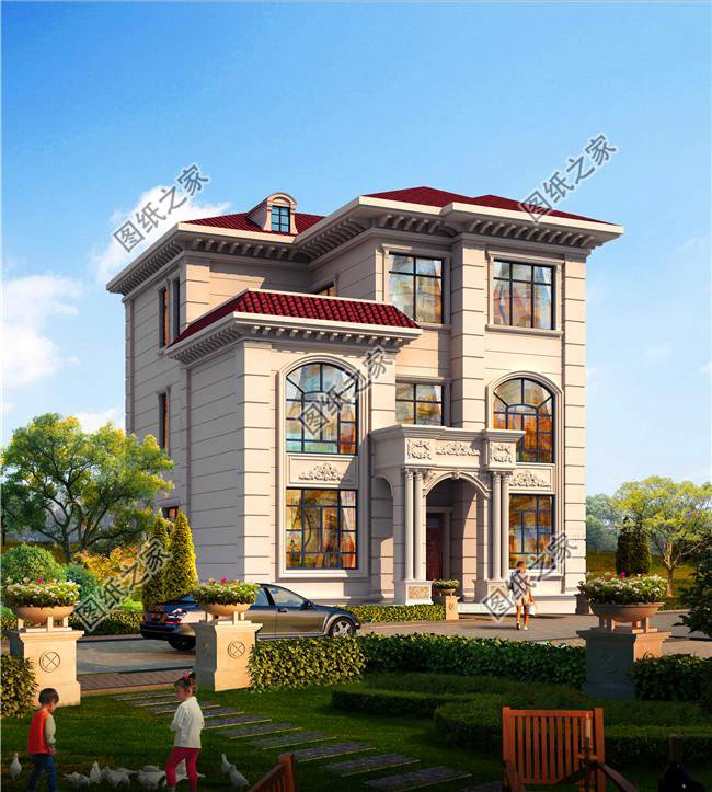 農村10x12米三層自建房設計圖給你備好了，是土豪的點進來