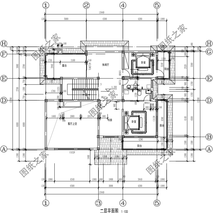 4套高顏值別墅效果圖帶戶型圖，美觀實用，百看不厭