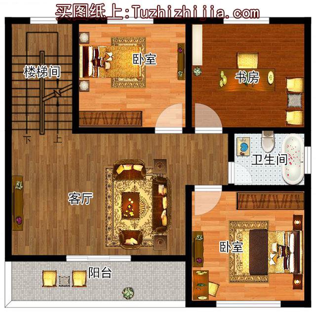 農(nóng)村小型二層二間設(shè)計(jì)圖，經(jīng)濟(jì)實(shí)用，農(nóng)村建房佳選